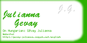 julianna gevay business card