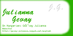 julianna gevay business card